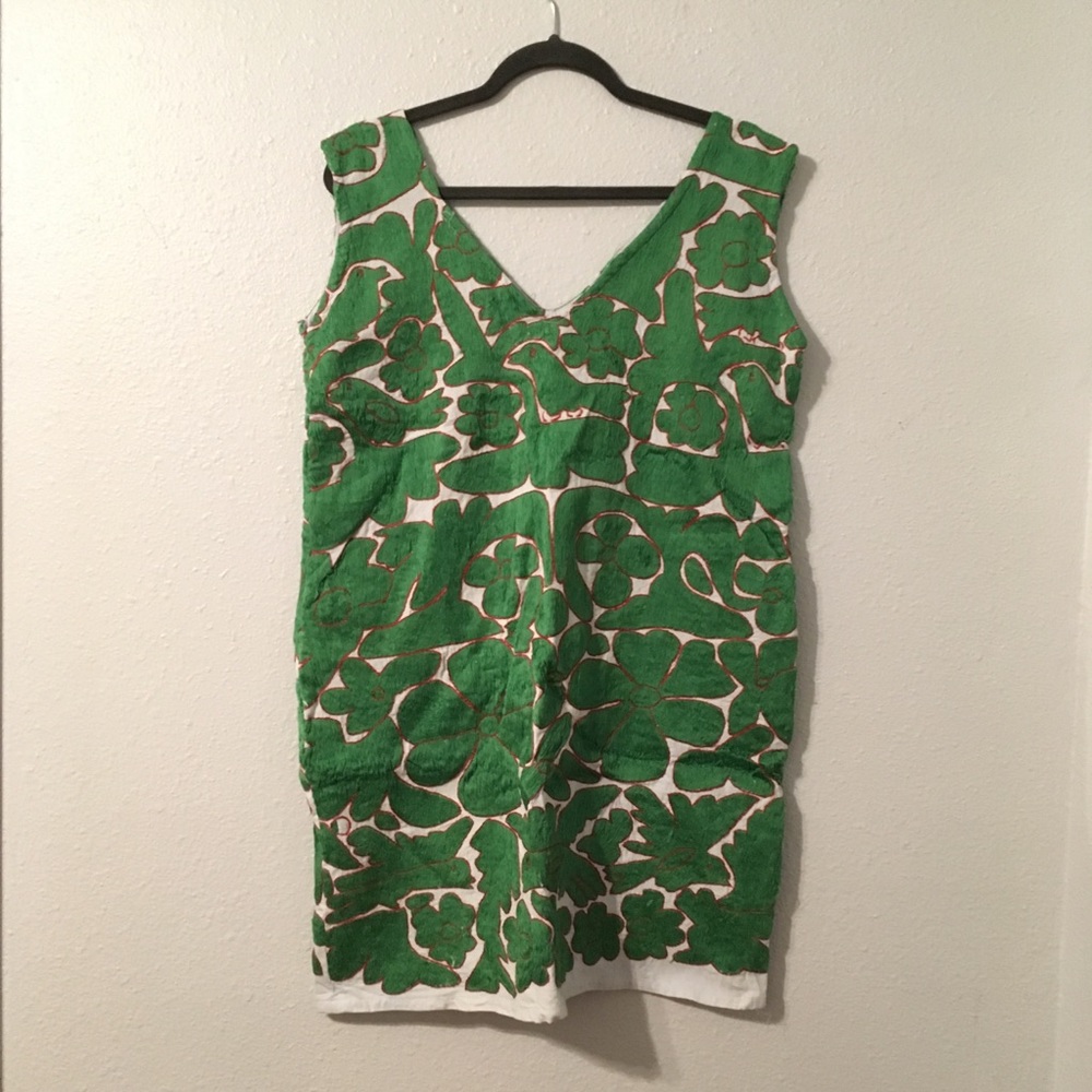 Vintage Embroidered Mexican Tunic Dress